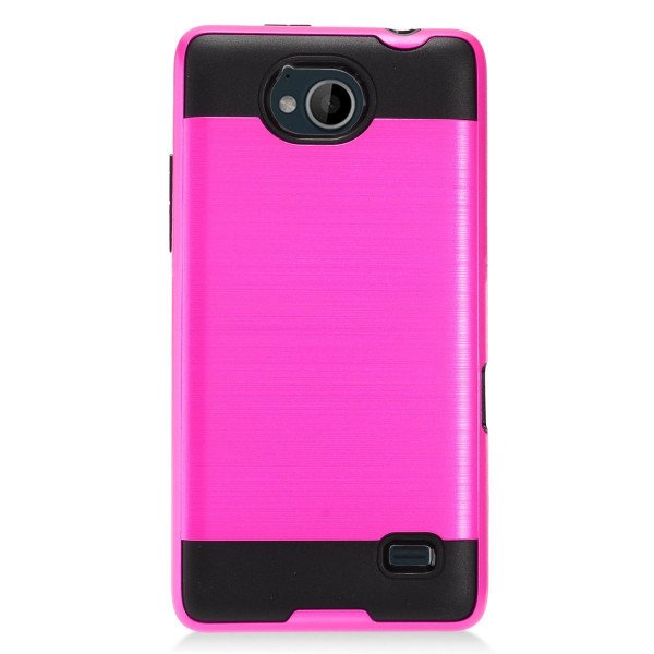 Wholesale ZTE Tempo, N9131 Armor Hybrid Case (Hot Pink)